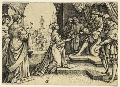 Esther before Ahasuerus by Master I.B.