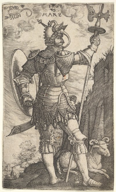 Mars from The Gods Who Preside Over the Planet, 1528 by Master I.B.