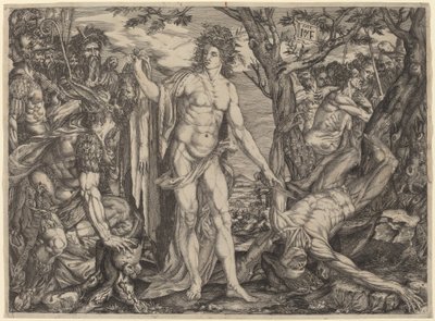 Apollo and Marsyas by Master MF