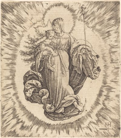 Madonna on a Crescent by Master N.H. with the Dagger