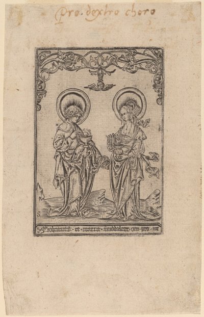 Saint Mary Magdalene and Saint John the Evangelist by Master S