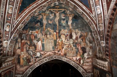 The Crucifixion Fresco of the Master of the Sacro Speco by Master Trecentesco of Sacro Speco School