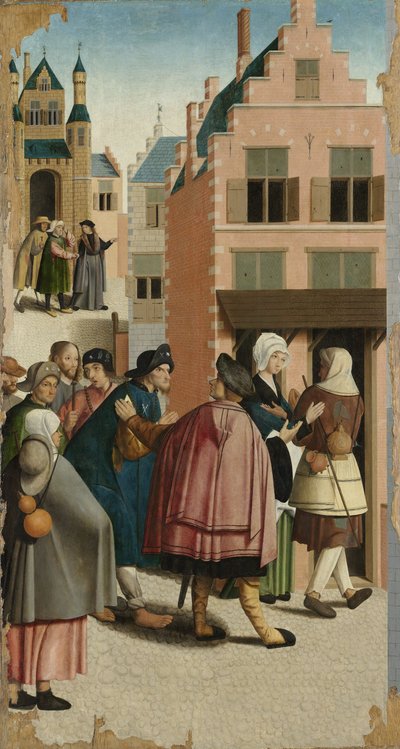 The Seven Works of Mercy: Sheltering the Traveller, 1504 by Master of Alkmaar