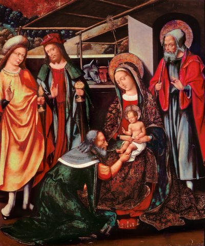 Adoration of the Kings, Altarpiece from the Church of Santa Maria Palau-Solita, Barcelona by Master of Ares
