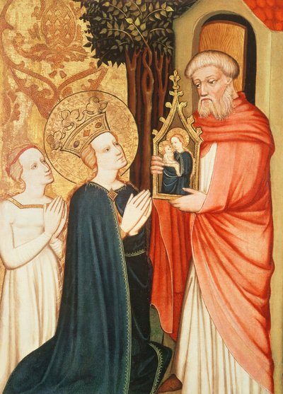 A Hermit with a Picture of the Virgin Mary by Master of Bat