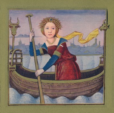 Isis - Queen of Egypt (1403, 1939) by Master of Berry