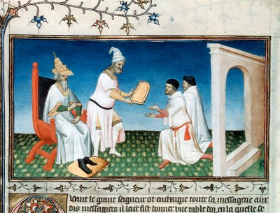 Kublai Khan Gives the Polos Their Passport by Master of Boucicaut