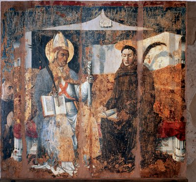 St Eleutherius of Tournai and St Placidus by Master of Cesio