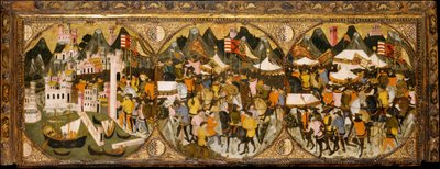The Conquest of Naples by Charles of Durazzo by Master of Charles of Durazzo