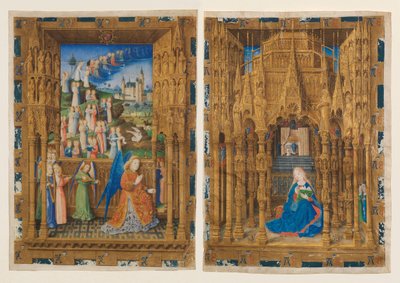 The Annunciation from the Hours of Charles of France by Master of Charles of France