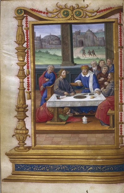 Feast in the House of Simon the Pharisee by Master of Claude de France
