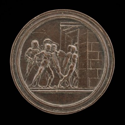 Soldiers Attacking a Gate by Master of Coriolanus