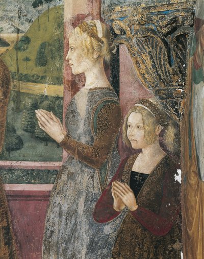 Fresco Depicting Paleologo and Bernarda di Bosse by Master of Crea