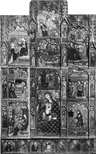 Retable, late 14th or early 15th century by Master of Cubells