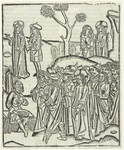 Christ Healing the Blind Bartimaeus by Master of Delft (attributed to)