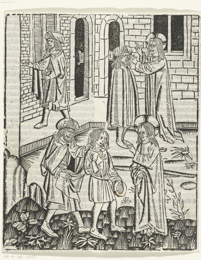 Christ Healing the Blind Man of Bethesda by Master of Delft (attributed to)
