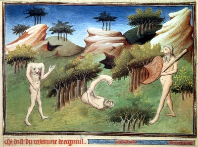 Monsters from the Land of Merkites Described by Marco Polo by Master of Egerton