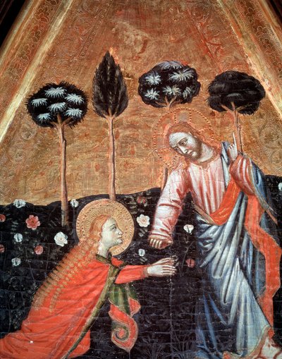 Noli me tangere (detail) by Master of Estopiñán