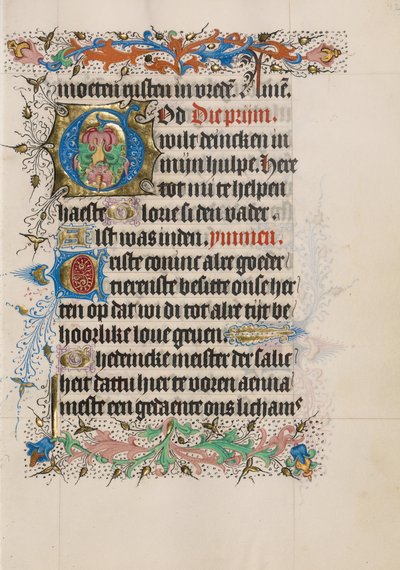 Decorated Initial G by Master of Evert Zoudenbalch