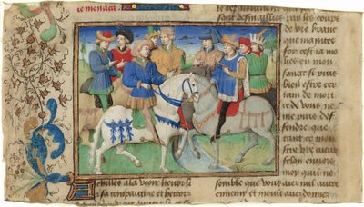 Meeting of Achilles and Hector by Master of Girart de Roussillon