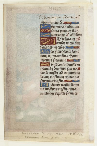Annunciation to the Shepherds, from a Book of Hours, c.1485 by Master of Guillaume Lambert