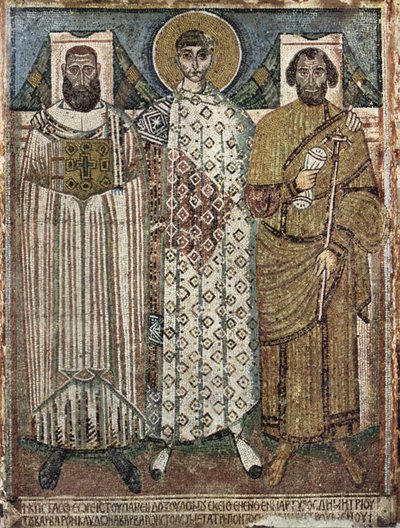 Saint Demetrius of Thessaloniki with the Donors, 6th-7th century by Master of Hagios Demetrios