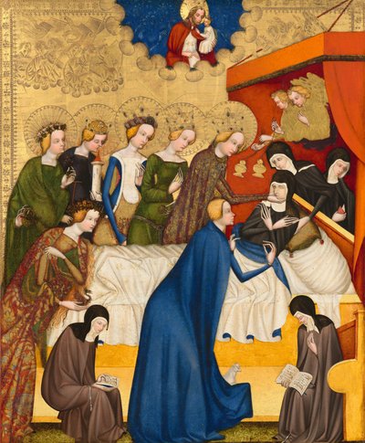 The Death of Saint Clare, c. 1400-1410 by Master of Heiligenkreuz