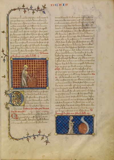The Creation of the World; The Creation of the Heavens by Master of Jean de Mandeville