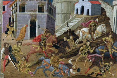 The Expulsion of Tarquin and His Family from Rome by Master of Marradi