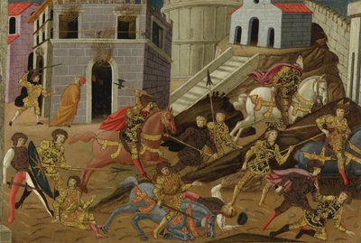 The expulsion of Tarquin and his family from Rome by Master of Marradi