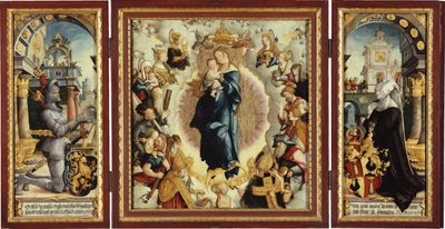 The Wildenstein Altarpiece open by Master of Messkirch