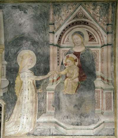 Spiritual marriage of Christ with Saint Mary Magdalene (detail) by Master of Mocchirolo
