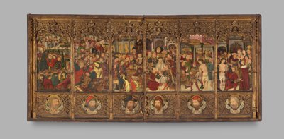 Altarpiece retablo with Scenes from the Passion, second half 15th century by Master of Morata