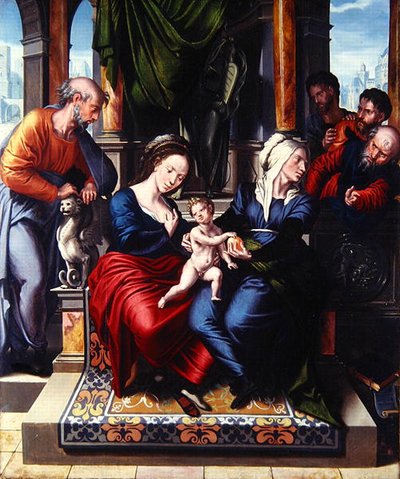 The Holy Family by Master of Paul and Barnabas