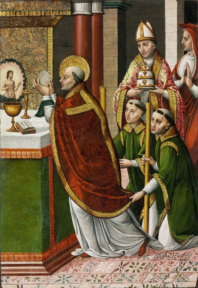 The Mass of Saint Gregory the Great by Master of Portillo