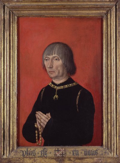 Portrait of Louis de Bruges, Seigneur de Gruuthuse (1422-1492) by the Master of the Portraits of Princes (active around 1450) by Master of Portraits of Princes