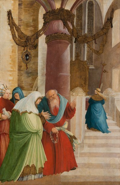 The Entry of the Most Holy Theotokos into the Temple by Master of Pulkau