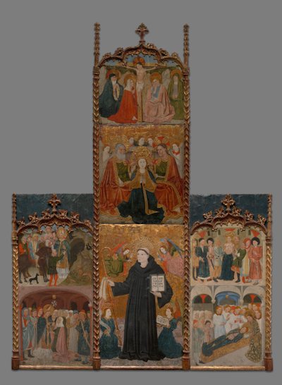 Retable of Saints Athanasius, Blaise, and Agatha by Master of Riglos
