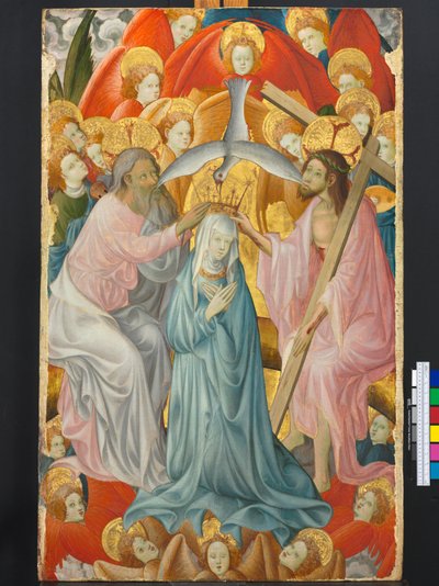 The Coronation of the Virgin with the Trinity by Master of Rubielos de Mora