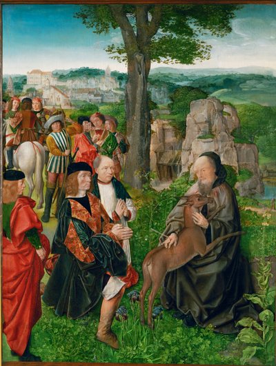 Saint Gilles and the Hind by Master of Saint Giles