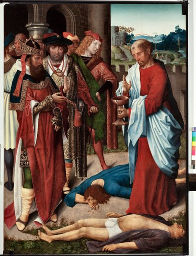 Episode of the life of Saint John Evangelist: The Miracle of the Cup of Poison by Master of Saint John Evangelist