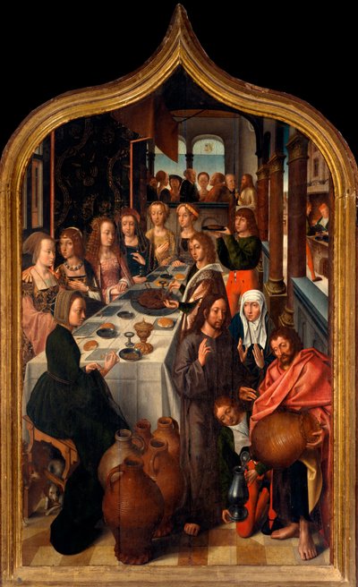 Triptych: The Wedding of Cana by Master of San Lorenzo