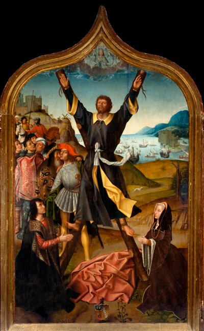 Tryptic: The Martyrdom of Saint Andrew by Master of San Lorenzo