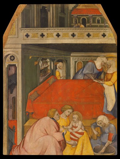 The Birth of the Virgin by Master of San Lucchese