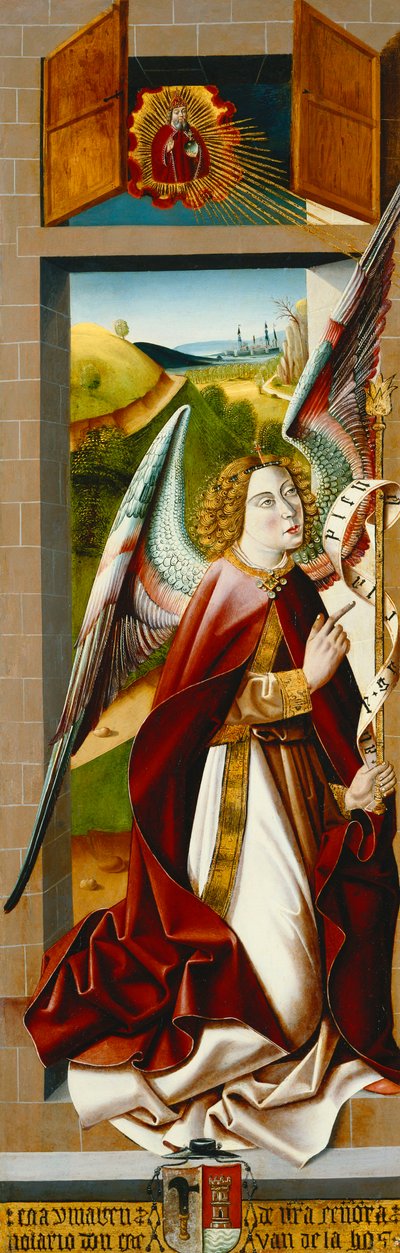 The Assumption of the Magdalen; and The Annunciation by Master of Santa Maria de la