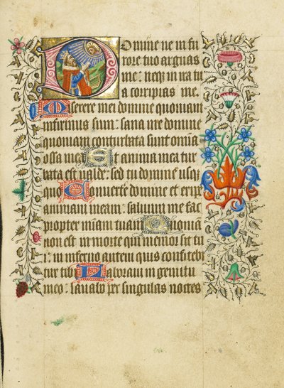 Initial D: David in Prayer by Master of Sir John Fastolf