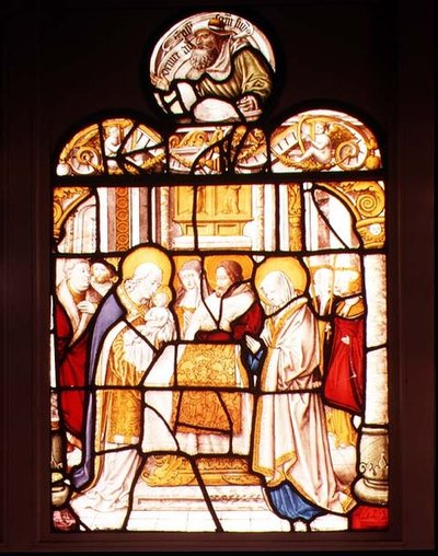 The Presentation in the Temple; window from Cistercian Abbey of Mariawald, Eifel by Master of St. Severin