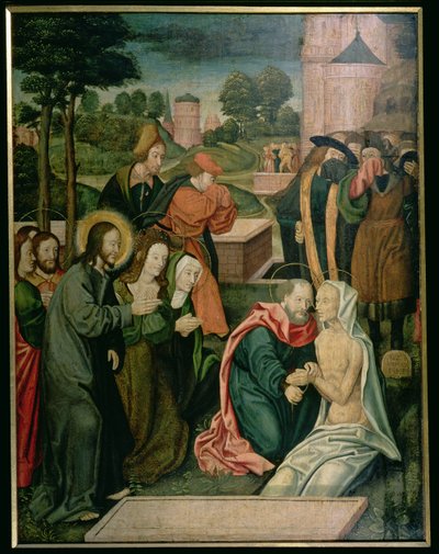The Raising of St. Lazarus (detail) by Master of St. Severin