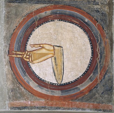 The Hand of God from Sant Climent de Taüll by Master of Tahull