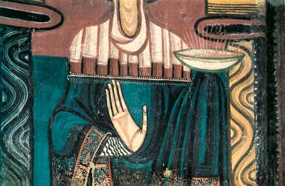 The Virgin, (detail) Fresco of the Master of Saint Clement de Taull by Master of Tahull